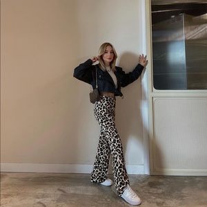 Zara Animal Print Leopard Pants xs NWT